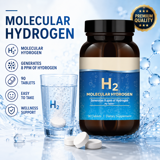 OEM Private Label H2 Molecular Hydrogen Water Tablets Antioxidation Wellness Dietary Supplement Sugar Free Adult 90 Count