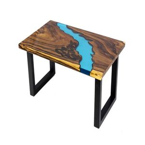 Top Tendance Nouveau Style En Bois Résine Top Table Forme Personnalisée Meubles De Maison Table Centrale Décorative - Product Image 6