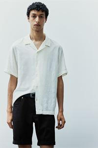 กางเกงขาสั้นผ้าทอลายทแยงสำหรับผู้ชายกางเกงขาสั้นผ้าคอตตอน100% ใส่สบายฤดูร้อนมีกระเป๋าแบบครึ่งเดียวขายส่ง - Product Image 6