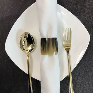Porte-serviettes en corne de buffle, forme ronde, porte-serviettes pour hôtels de luxe, restaurants et tables de mariage, haute qualité - Product Image 1