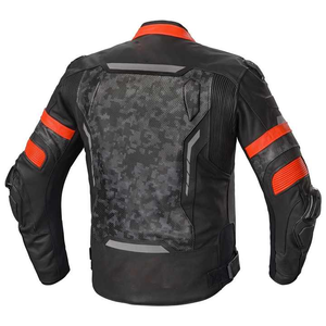 Veste de moto en cuir Stitchmode pour homme et femme, pour la course automobile, avec protection corporelle - Product Image 2