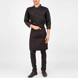 Uniforme de Chef Moderno de Manga Larga Personalizado al por Mayor de Buena Calidad, Color Personalizado, Ropa de Trabajo para Hombre, Tejido de Poliéster/Algodón - Product Image 3