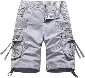 Ropa de calle informal para hombre, pantalones cortos Cargo de algodón de secado rápido, características elásticas multibolsillos para boxeo, artes marciales, verano 2025 - Product Image 4