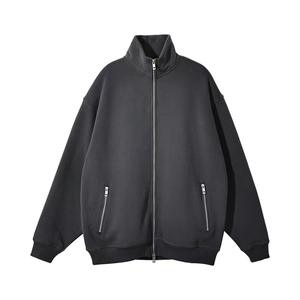 Sudadera con capucha de peso pesado de gran tamaño de alta calidad, sudaderas con capucha con cremallera doble frontal y cuello levantado, sudaderas con capucha de lana Polar de diseño personalizado - Product Image 2