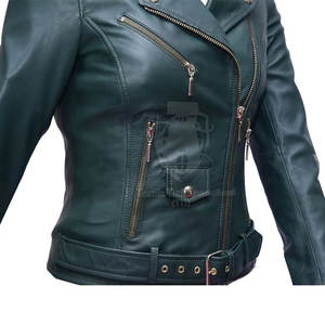 Ventes en gros de vestes en cuir pour femmes, design 2025, tendance, respirantes, imperméables, tricotées, logo frontal - Product Image 2