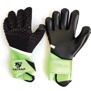 Gants de gardien de but professionnels de haute qualité, respirants, légers, à séchage rapide, en cuir, fermeture à boucle et crochets, TATRAD SPORTS - Product Image 1