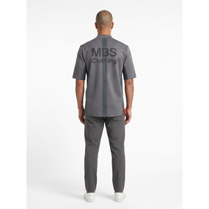 เสื้อยืดคอกลมแขนสั้นผ้าถักน้ำหนัก 280GSM สำหรับผู้ชาย สไตล์เทคแวร์ ตัดเย็บแบบไร้ตะเข็บ OEM สตรีทแวร์ พิมพ์ลาย DTG ชายเสื้อทรงหยดน้ำ พร้อมลายตัวอักษร - Product Image 2