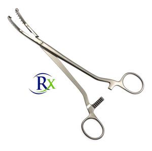 Pinza dental manual Thomas, base izquierda, acero inoxidable, instrumento quirúrgico para bronquios, certificado CE, clase I, uso hospitalario, 1 año de garantía - Product Image 1