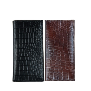 Cartera de negocios delgada de cuero genuino cartera minimalista para hombres y mujeres para venta al por mayor - Product Image 1