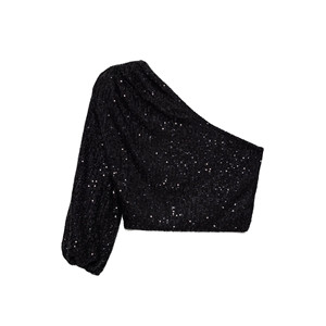 Stylish Women's Blouse Crew Neck Front Logo 100% Cotton Knitted <b>Fabric</b> Long Length Casual <b>Autumn</b> Parties - Product Image 1