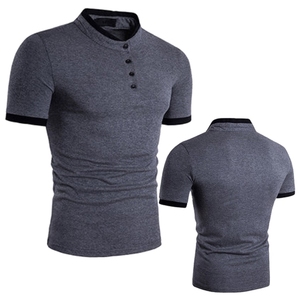 T-shirts en coton grande taille pour hommes, coupe classique, en coton peigné doux, col rond décontracté, pour l'été, la gym et le fitness, personnalisables OEM ODM - Product Image 1
