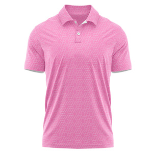 Polo de golf de rendimiento para hombre, transpirable, ligero, mezcla de poliéster/algodón con bordado personalizado e impresión - Product Image 6