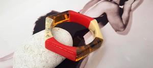 Brazaletes de resina de joyería de moda de la India brazaletes hechos a mano para mujeres y niñas aspecto clásico - Product Image 4