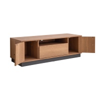 MO-115TV Modernes DIY Wohnzimmer TV-Rack mit Stauraum für Apartment-Wohnmöbel (Spanplatte/MDF Papierlaminat-Oberfläche)