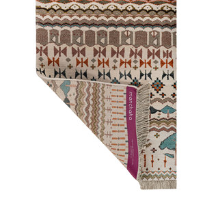 Manchaha Ivory Hand Knotted Wool & Bamboo Silk Rug Floral Pattern Modern Design Anti-Slip <b>Washable</b> for Teens Home Use-Les-2929 - Product Image 5