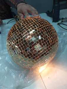 Khảm bóng nghệ thuật trang trí thủ công hình cầu trang trí gạch thủy tinh mô hình thiết kế - Product Image 3