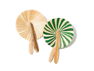 Éventail en feuilles de palmier, feuilles de palmier, éventail décoratif artisanal pour mariage, fête, accent de la maison, service de logo personnalisé OEM du Vietnam - Product Image 4