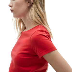 T-shirt d'été pour femmes de haute qualité Logo personnalisé Coupe ample Vêtements décontractés Écologique Respirant Teint uni - Product Image 2