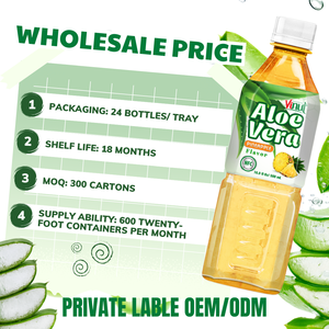 Jugo de piña de Aloe Vera de 500ml, muestra gratis, Etiqueta Privada, fábrica OEM ODM Vietnam - Product Image 5