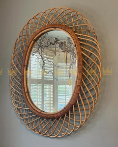Decoración de pared de Vietnam, espejo de ratán, espejo de ratán montado en la pared, decoración del hogar para decoración del hogar y hoteles, nuevo estilo - Product Image 4