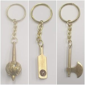 Fabricant de porte-clés en laiton de nom personnalisé de fournisseur en vrac (finition dorée - Product Image 2