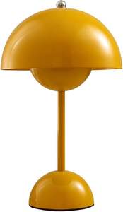 Lampe de table LED à commande tactile réglable, alimentée par piles, avec veilleuse, portable pour la décoration de la chambre à coucher et du salon - Product Image 4