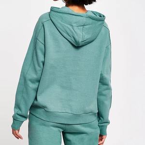 Sweats à capuche légers surdimensionnés en gros de haute qualité couleurs unies respirantes confortables et sweats à capuche à la mode pour les femmes - Product Image 3