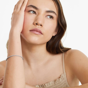 Collar de diamantes de moissanita de plata 925 atemporal de 6 pulgadas, joyería fina romántica elegante para uso diario, regalos de aniversario de boda - Product Image 2