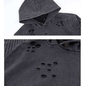 Offre Spéciale automne couleur unie hommes à manches longues fermeture éclair Hoodies avec des couleurs et des tailles personnalisées - Product Image 4