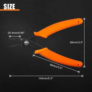 Stainless Steel <b>Mini</b> Nose <b>Pliers</b> Smooth Jaws 5 Inch Jewelry Making Tools Precision Beading Wire Wrapping DIY Craft Wholesale - Product Image 3