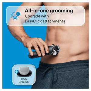 Afeitadora Eléctrica Recargable Inalámbrica Fácil de Limpiar para Hombres, con Función Húmeda/Seca, Accesorio para el Cuidado Corporal, IPX7, Blanca - Product Image 2