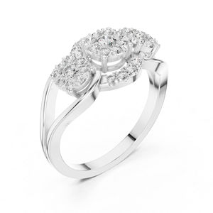 Anillo de Lujo con Diamante Cultivado en Laboratorio de 0.52 Ct, Corte Redondo, Oro Rosa de 14K, Certificado IGI, para Mujer |   Ropa de Fiesta |   Diamante Cultivado Nuevo - Product Image 4