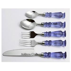 Ensemble de couverts à Logo personnalisé, acier inoxydable, réglage de la Place, poignée en marbre, maison, hôtel, Restaurants, service de couverts, service de vaisselle - Product Image 5