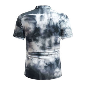Polos ligeros Tie Dye, material suave, sostenible, antiarrugas, transpirable, de secado rápido, duraderos, Tie Dye, polos para hombre - Product Image 6