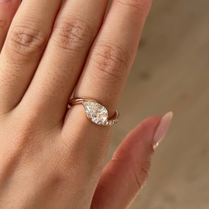 Exclusive 1.65 Carat Round Brilliant Cut <b>Moissanite</b> <b>Ring</b> in 10k White/Yellow/Rose Gold Luxury Style for Wholesale - Product Image 1