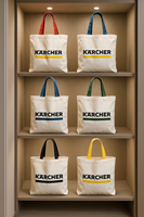 Sac fourre-tout en coton blanc imprimé de logo personnalisé le moins cher Sac à provisions carré en toile écologique et réutilisable en gros pour la promotion