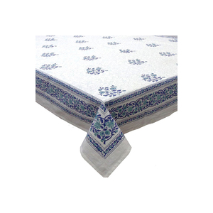 Superventas 100% algodón hecho a mano bloque impreso mantel elegante rectángulo con patrón Floral mantel para decoración de comedor - Product Image 2