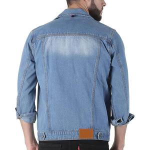 Veste en jean en coton imprimé personnalisé de haute qualité pour hommes, imperméable et coupe-vent, décontractée, prix abordable - Product Image 2