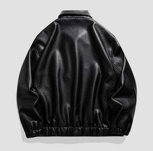 Venta caliente chaquetas de cuero de los hombres de alta calidad chaqueta de cuero genuino precio al por mayor chaqueta de cuero - Product Image 2