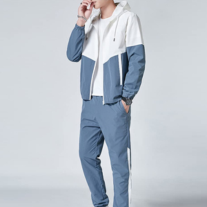 Costume coupe-vent respirant à manches longues pour hommes, nouveau dernier design pas cher pour le jogging - Product Image 6