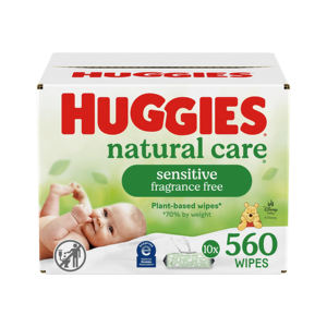 Lingettes pour bébé jetables, testées cliniquement, Huggies Nourish sans alcool, douces pour les peaux délicates - Product Image 2