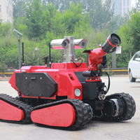 Robot de lutte contre l'incendie EXW MC100BGD antidéflagrant ATEX 4x4 robuste pour la lutte contre l'incendie et les secours, distance de contrôle à distance de 1000 m