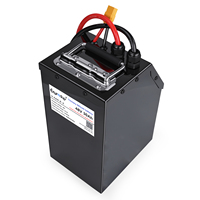 Paket Baterai Lithium Ternary 48V 30Ah 32Ah 36Ah 40Ah dengan ANT Bluetooth BMS dan Kotak Logam untuk Sepeda Listrik EM 5