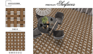 Azulejos impresos digitales brillantes en 3D en tamaño de 600x600mm con cuerpo de porcelana esmaltada pulida utilizada en el centro comercial - Product Image 6