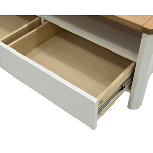 Mesa de Centro Moderna Estilo Farmhouse de 1.2M, Convertible, Duradera, de Piedra Sinterizada, Mueble Móvil para Sala de Estar, Uso Doméstico, Entrada - Product Image 5
