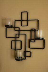 Grand chandelier mural en fer noir de qualité supérieure, pour la décoration de la maison, des hôtels, des mariages, des restaurants, vente de fournitures - Product Image 3
