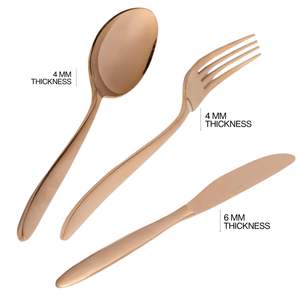 Juego de Cubiertos de Acero Inoxidable Ecológicos de Venta Caliente para Uso Familiar y en Fiestas, Duraderos y Sostenibles - Product Image 3