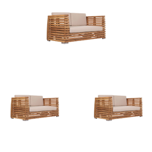 โซฟากลางแจ้งเฟอร์นิเจอร์ไม้ทันสมัยเฟอร์นิเจอร์สวนร้านอาหารโซฟาเลานจ์กลางแจ้งจากผู้ผลิตอินโดนีเซีย - Product Image 6