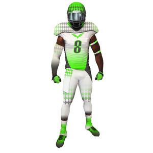 100% poliéster servicio OEM uniforme de fútbol transpirable bordado nombre del equipo y número 8 Panel camisetas de fútbol americano - Product Image 4