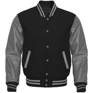 2026 Wholesale Men's <b>Button</b> up Baseball College Jacket Customized Color Varsity Jacket For Men - Product Image 5